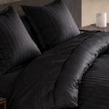 Duo cotton satin & cotton percale double face duvet bedset