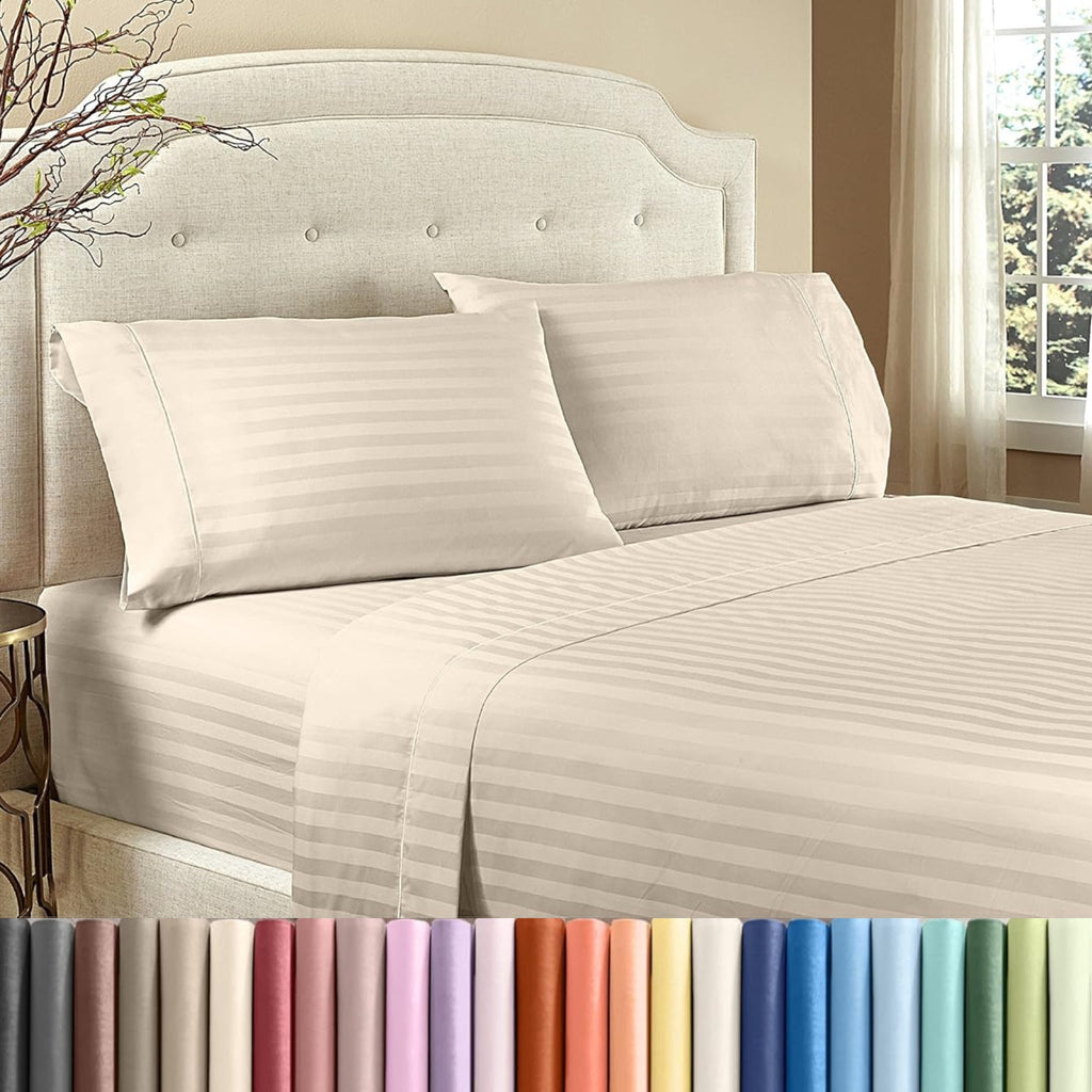 Cotton Percale Fitted Sheet or Flat Sheet