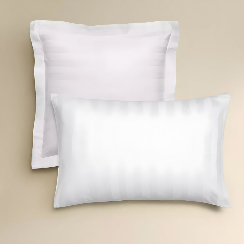 Cotton Percale Pack of Two Pillow Cases
