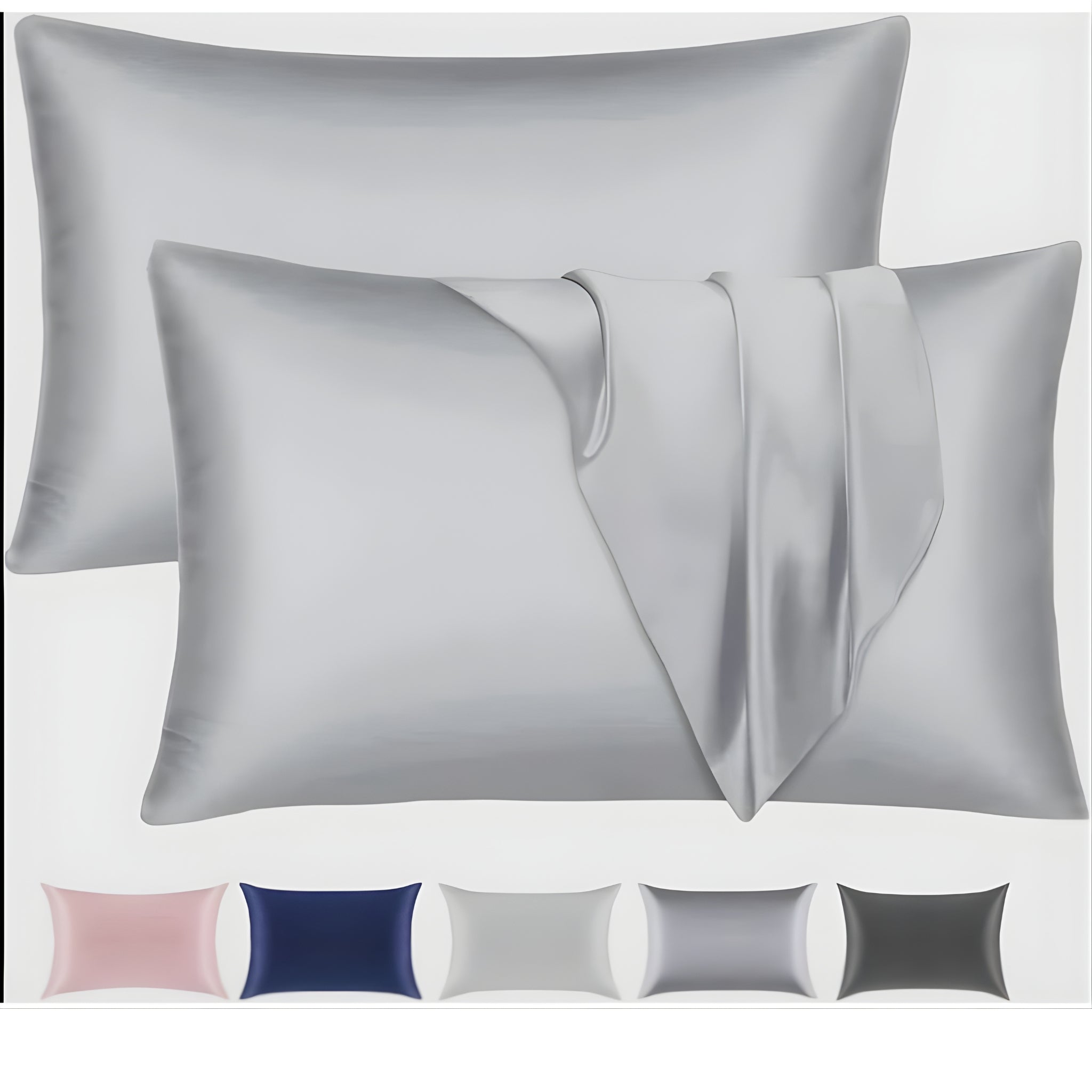 Cotton Satin Pack of Two Pillow Cases