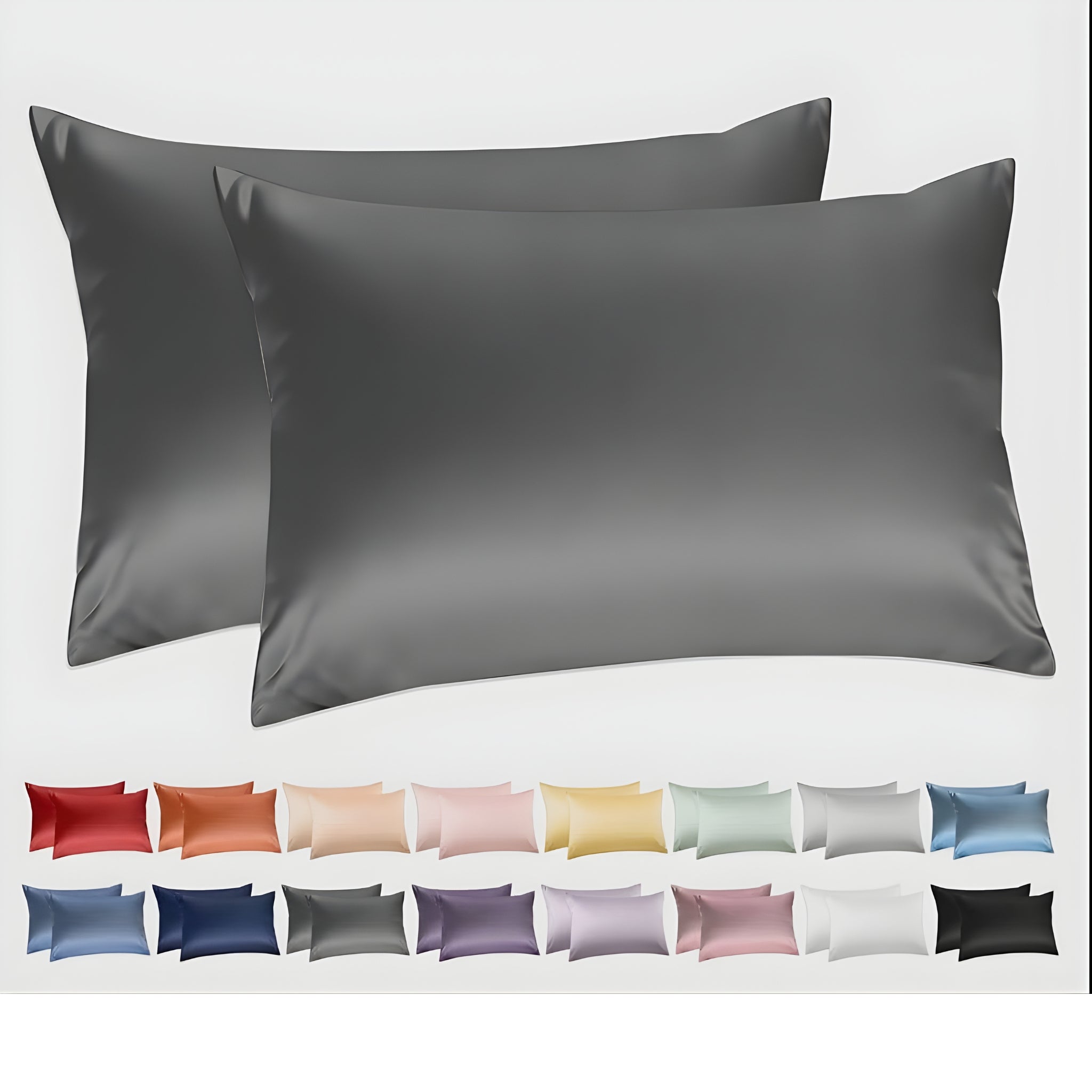 Cotton Satin Pack of Two Pillow Cases