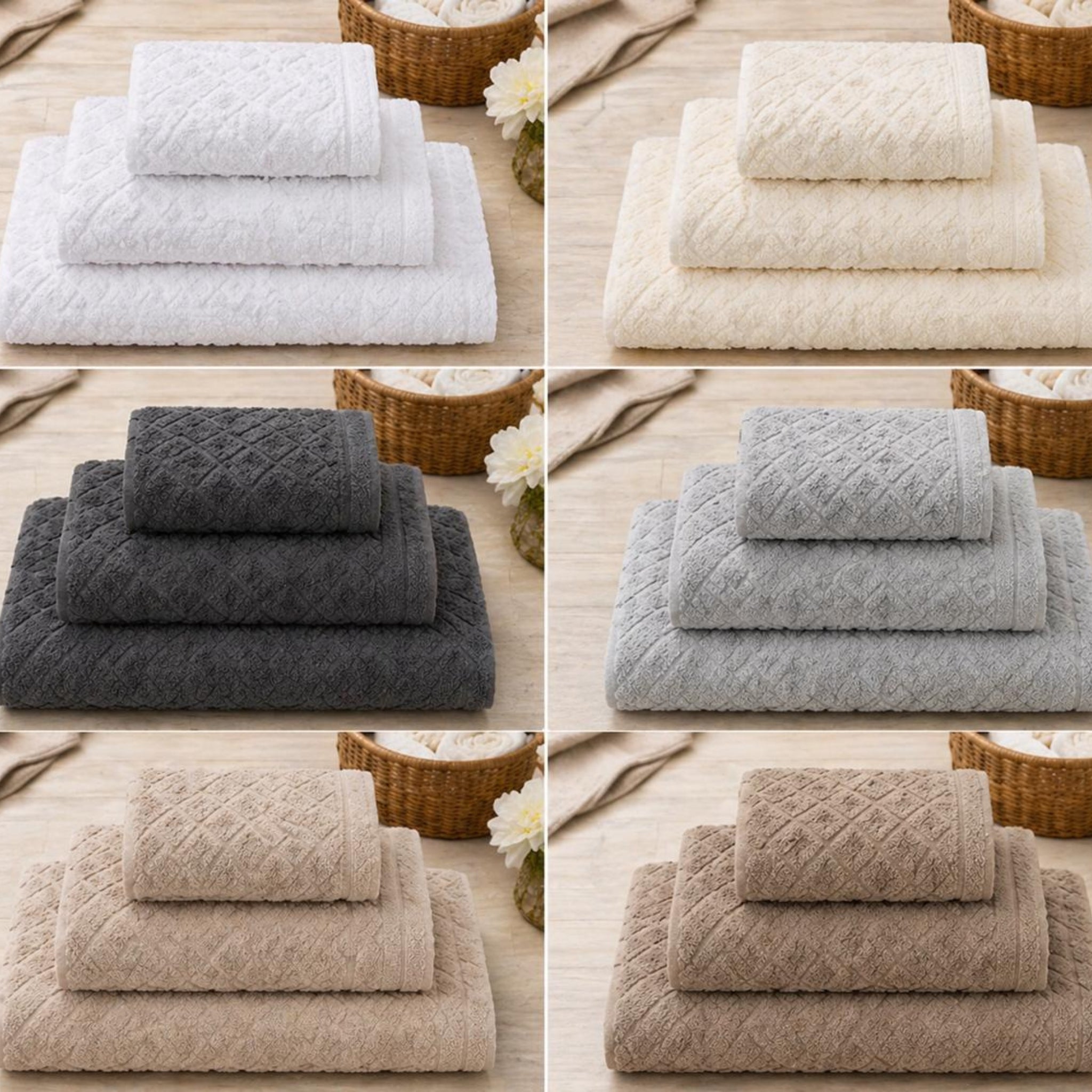 100% Colored Egyptian Cotton Towels