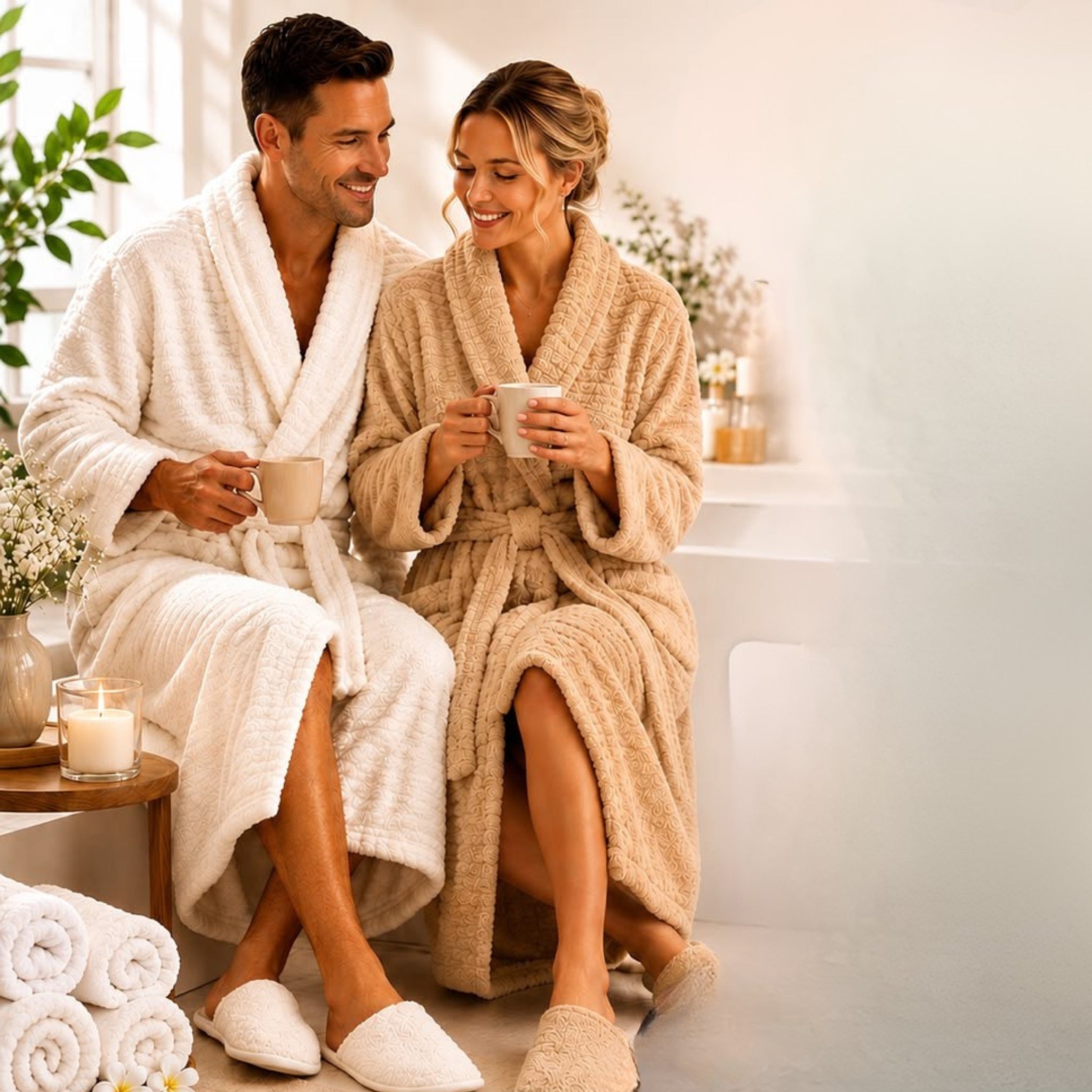 Bathrobe Set 100% Egyptian Cotton