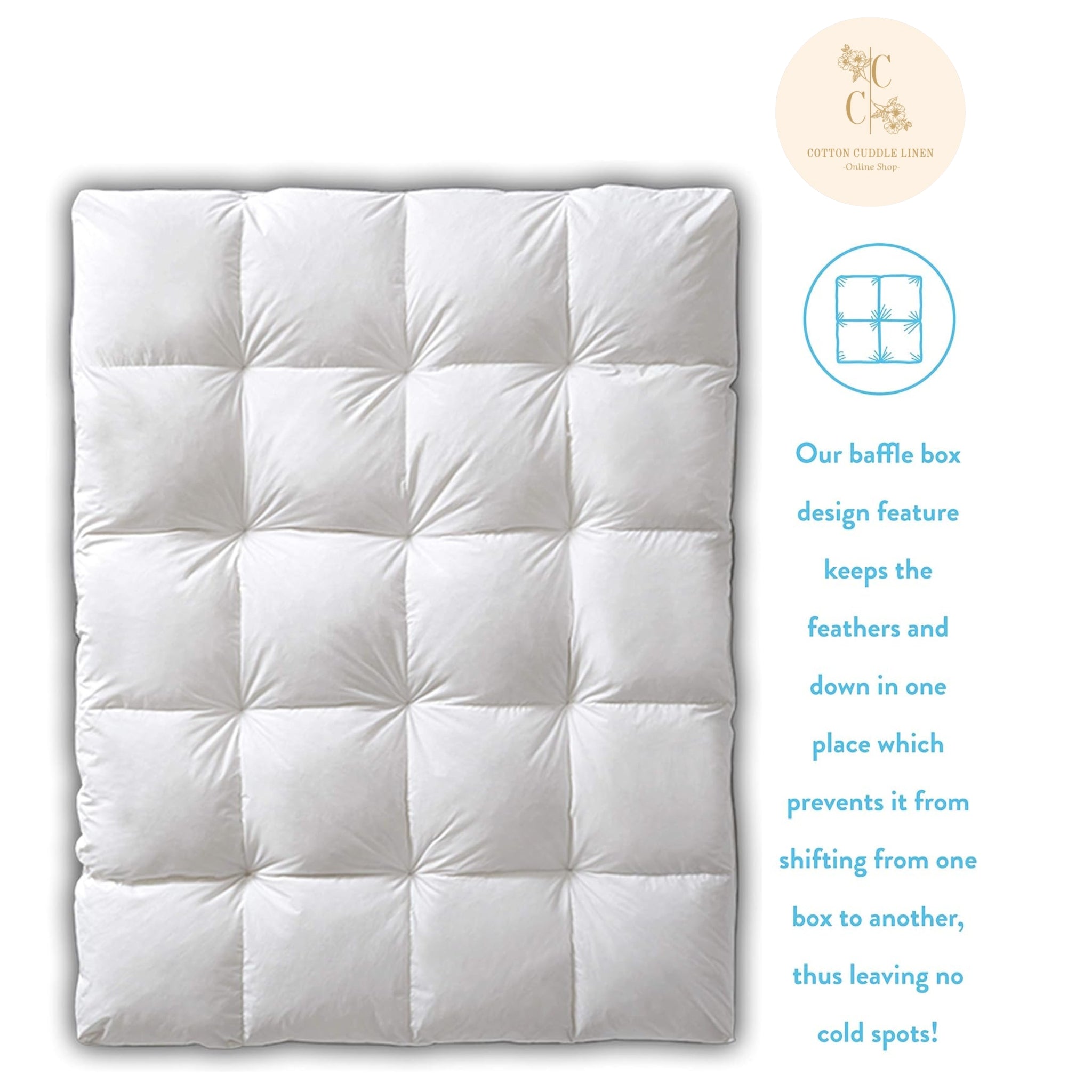 100% Duck Feather duvet