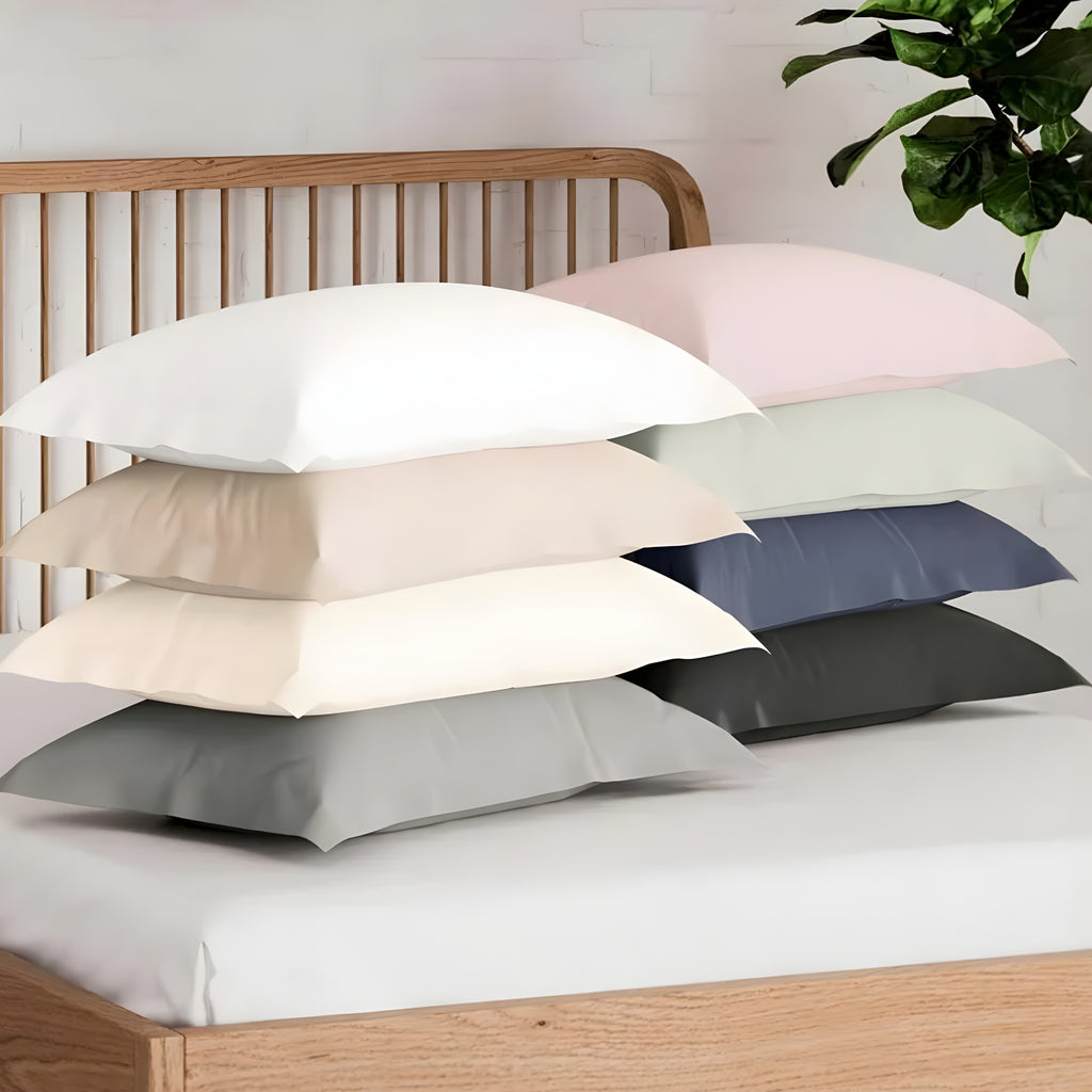 Cotton 300TC Pack of Two Pillow Cases