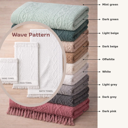 100% Colored Egyptian Cotton Towels